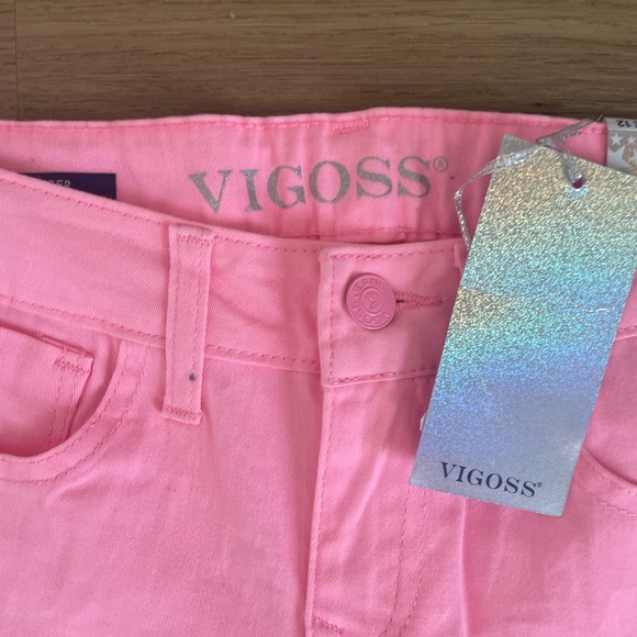 NWT Girls pink skinny Jeans Vigoss size 12 - Picture 4 of 9